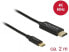 Фото #4 товара Кабель USB Delock Type-C к HDMI DP Alt Mode 4k 60 Гц 2 метра коаксиальный
