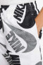 Фото #4 товара Sportswear Unisex Genç Çocuk Dokuma Baskılı Beyaz Şort