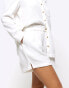 Фото #2 товара River Island co-ord linen short in white