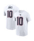 Фото #1 товара Men's Mac Jones White New England Patriots Player Name Number T-shirt