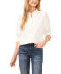 Фото #1 товара Women's Elbow Sleeve Collared Button Down Blouse