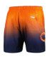 ფოტო #4 პროდუქტის Men's Navy, Orange Chicago Bears Ombre Mesh Shorts
