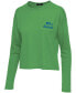 Фото #2 товара Women's Neon Green Seattle Seahawks Pocket Thermal Long Sleeve T-shirt