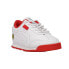 Фото #2 товара Puma Ferrari Roma Via Perf Ac Lace Up Boys White Sneakers Casual Shoes 3073790