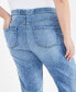 Фото #7 товара Plus Size Mid Rise Straight-Leg Pull-On Jeans, Created for Macy's