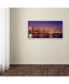 Mike Jones Photo 'Chicago Dusk full skyline' Canvas Art - 47" x 24" x 2"