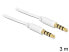 Фото #1 товара Delock 3.5mm - 3.5mm - 3m - 3.5mm - Male - 3.5mm - Male - 3 m - White