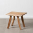 Small Side Table Natural Iron Acacia 50 x 50 x 46 cm