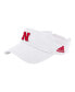 Фото #1 товара Men's White Nebraska Huskers Locker Room Team Adjustable Visor