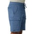 Фото #4 товара Wrangler Mens Blue Knit Unlimited Comfort Regular Fit Pull-On Cargo Shorts XL