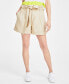 Women's Paperbag-Waist Belted Shorts, Created for Macy's