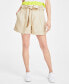 ფოტო #3 პროდუქტის Women's Paperbag-Waist Belted Shorts, Created for Macy's