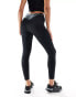 Nike Swimming Fusion Logo Tape high waist swim leggings in black