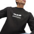 Puma Graphics Aerodynamik Crew Neck Long Sleeve Pullover Shirt Mens Black Casual