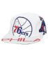 Фото #1 товара Men's White Philadelphia 76ers Hardwood Classics In Your Face Deadstock Snapback Hat