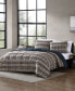 Фото #9 товара Rugged Plaid Micro Suede Reversible 3 Piece Duvet Cover Set, Full/Queen