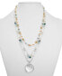 Mixed-Metal Layered Beaded Pendant Necklace, 17" + 3" extender, Created for Macy's