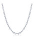 ფოტო #1 პროდუქტის Sterling Silver or Gold Plated Over Sterling Silver polished Rope Design Paperclip Necklace