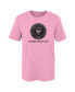 Little Boys and Girls Pink Inter Miami CF Primary Logo T-shirt