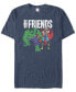 Marvel Men's Comic Collection The Hulk and Thor We're friends Short Sleeve T-Shirt Синий, S - фото #1