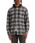 ფოტო #1 პროდუქტის Men's Relaxed Fit Hooded Long Sleeve Button-Front Overshirt