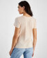 ფოტო #2 პროდუქტის Women's Just Peachy Embellished Graphic Print T-Shirt