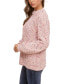 Фото #3 товара Studio Women's Lurex Confetti Chenille Long Sleeve Sweater