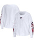 Фото #1 товара Women's White Washington Capitals Celebration Cropped Long Sleeve T-shirt