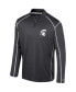 Темно-серая мужская куртка с молнией Cameron Quarter-Zip Windshirt Colosseum Spartans Michigan State Черный, XL - фото #3