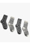 2'li Soket Çorap Seti Zebra Desenli