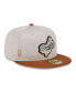 Фото #4 товара Men's Stone, Brown Los Angeles Dodgers 2024 Clubhouse 59FIFTY Fitted Hat