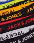 Фото #8 товара Jack & Jones 7 pack trunks in black with colour logo waistband