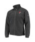 Фото #3 товара Men's Portland Trail Blazers Heathered Charcoal Flanker Full-Zip Jacket