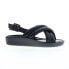 Фото #1 товара Softwalk Eden S2219-001 Womens Black Leather Wedges Sandals Shoes