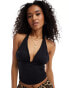 Фото #1 товара Stradivairius STR polyamide halter top in black