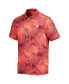 Фото #3 товара Men's Crimson Alabama Crimson Tide Big and Tall Coast Luminescent Fronds Island Zone Button-Up Camp Shirt