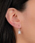 ფოტო #2 პროდუქტის Cubic Zirconia Turtle Drop Earrings in Sterling Silver, Created for Macy's