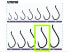 Owner Bait Hooks SSW Needle Point Bulk Packs Black [Size 1/0 - 7/0]