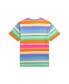 ფოტო #5 პროდუქტის Big Boys Striped Cotton Jersey T-shirt