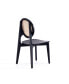 Фото #3 товара Versailles 4-Piece Round Ash Wood and Natural Cane Dining Chair
