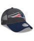 Фото #3 товара Little Boys and Girls Graphite, Navy New England Patriots Reflect 9FORTY Adjustable Hat