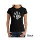 ფოტო #1 პროდუქტის Women's Word Art T-Shirt - Dog Paw