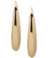 ფოტო #1 პროდუქტის Gold-Tone Puffy Sculptural Threader Earrings
