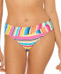 Фото #1 товара Bleu Rod Beattie Women Bikini Bottom Striped Sarong Hipster Pink Size 10 304349
