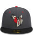 Фото #2 товара Men's Gray Cedar Rapids Kernels Theme Nights Cedar Rapids Mat Grapplers 59FIFTY Fitted Hat