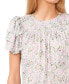 Фото #3 товара Блузка CeCe с цветочным узором и оборками на плечах
