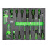 JBM Screwdriver & ´´L´´ key set tray