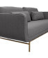Фото #5 товара Lilou 77" Polyester with Metal Legs Sofa