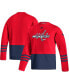 ფოტო #2 პროდუქტის Men's Red Washington Capitals Logo AEROREADY Pullover Sweater