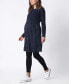 ფოტო #1 პროდუქტის Women's Mock Sweater Maternity Nursing Dress